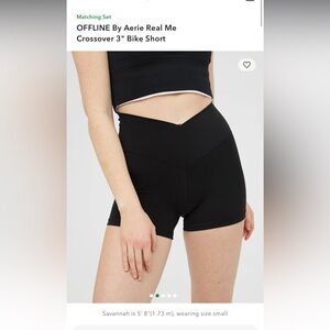 Aerie crossover shorts